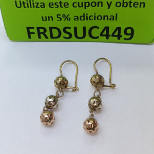 ARETES PAR ORO 10 K 3.2 GRMS (SEMINUEVO)