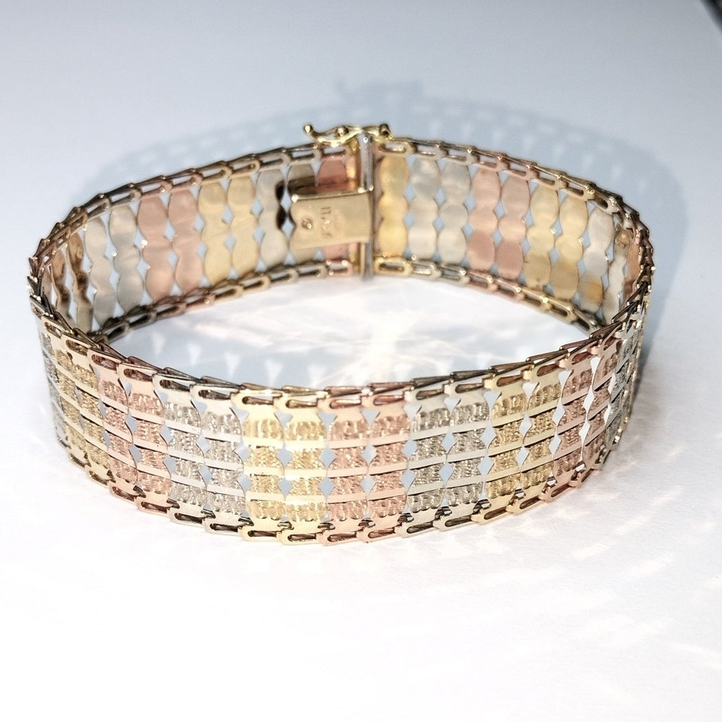 BRAZALETE ORO 14 K 14.2 GRMS (SEMINUEVO)