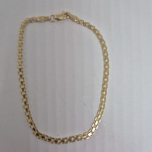 PULSERA TEJIDO CHINO 14K 18 CM 2.4 GR (NUEVO)