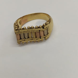 ANILLITO ORO COMBINADO 14 K 4,60 GRMS (SEMINUEVO)