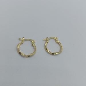 ARETES ARRACADAS TORZAL 14K 1.2 GR (NUEVO)