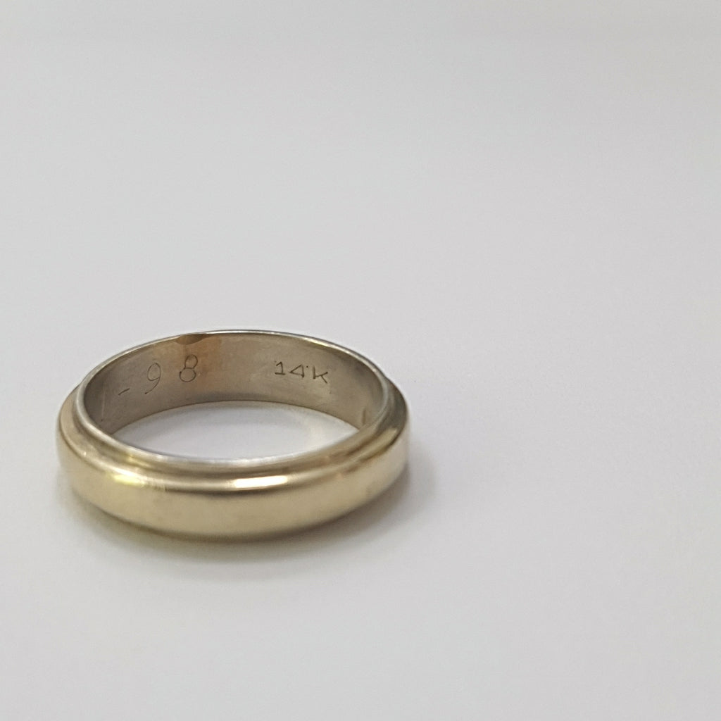 ARGOLLA ORO COMBINADO 14 K 4,50 GRMS (SEMINUEVO)