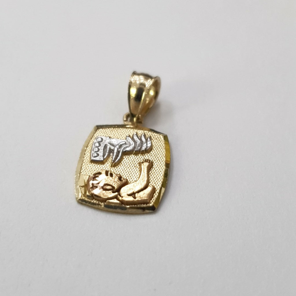 MEDALLA RELIGIOSA ORO COMBINADO 14 K 0.9 GRMS (SEMINUEVO)