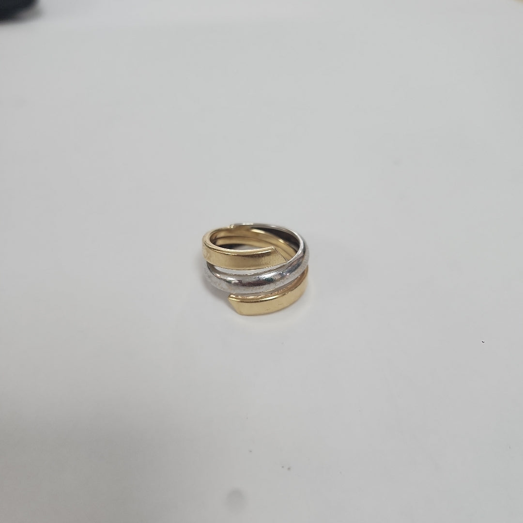 ANILLO ORO COMBINADO 14 K 2,80 GRMS (SEMINUEVO)