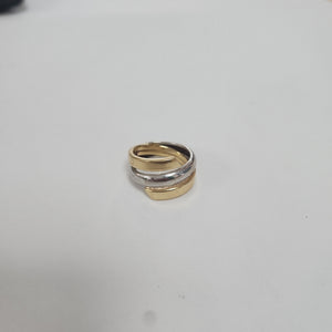 ANILLO ORO COMBINADO 14 K 2,80 GRMS (SEMINUEVO)