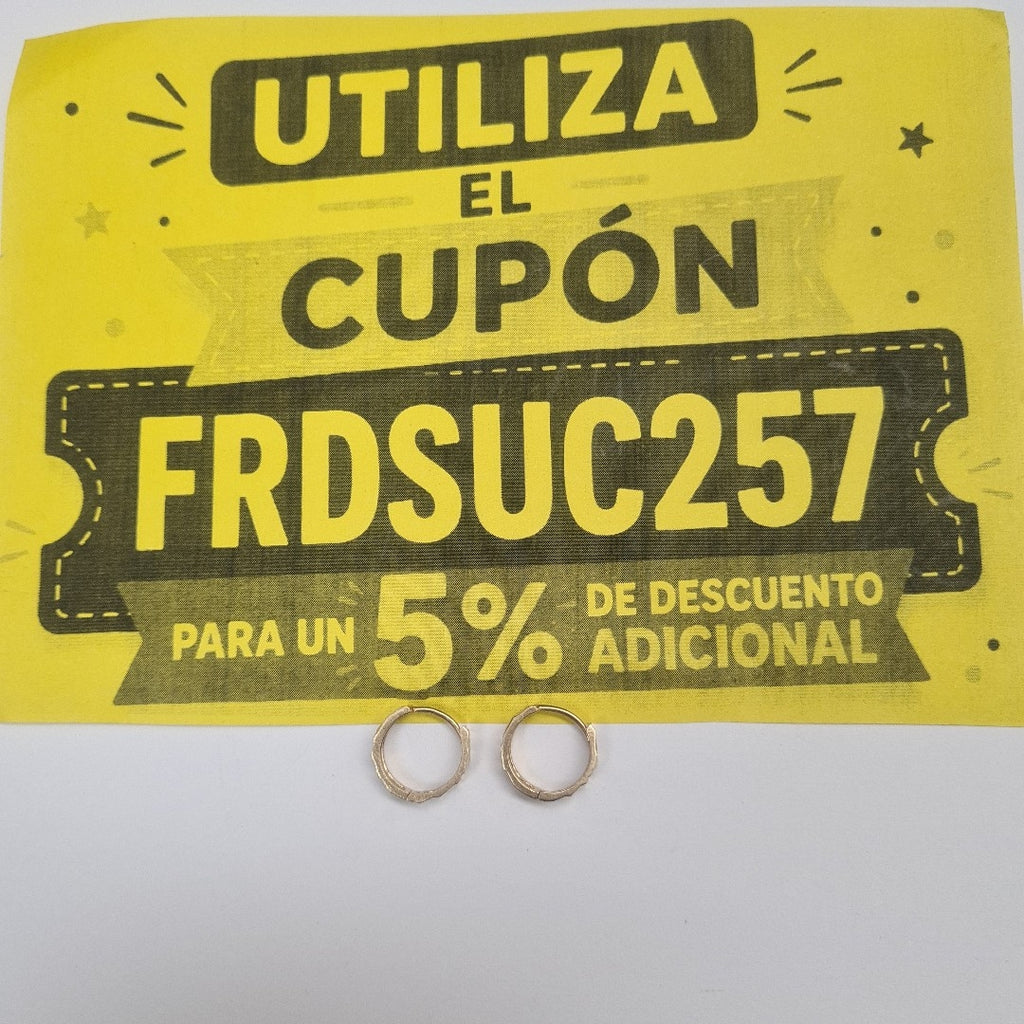 ARRACADAS PAR ORO 14 K 1.7 GRMS (SEMINUEVO)
