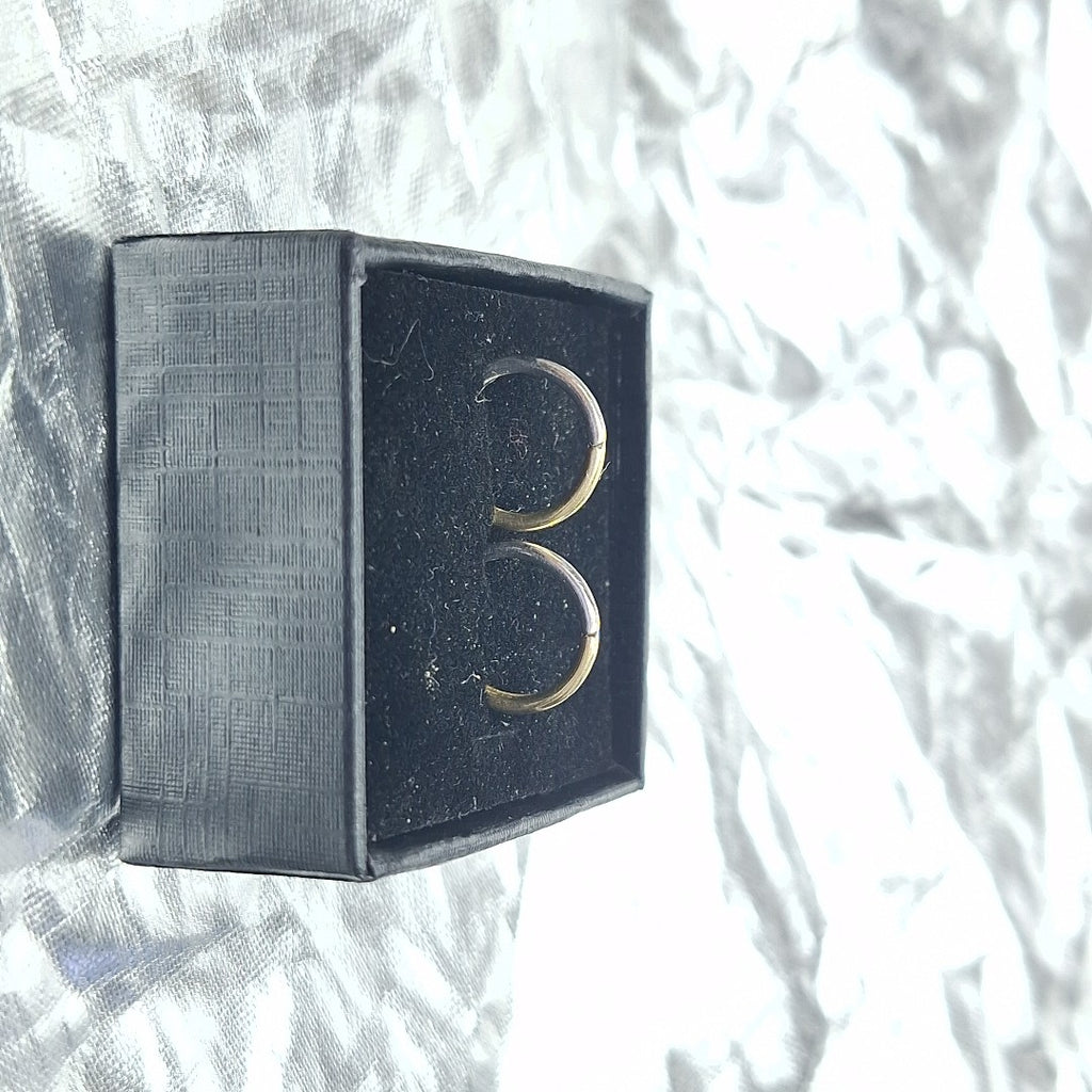 ARRACADAS PAR ORO BLANCO 14 K 0,80 GRMS (SEMINUEVO)