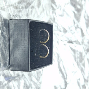 ARRACADAS PAR ORO BLANCO 14 K 0,80 GRMS (SEMINUEVO)