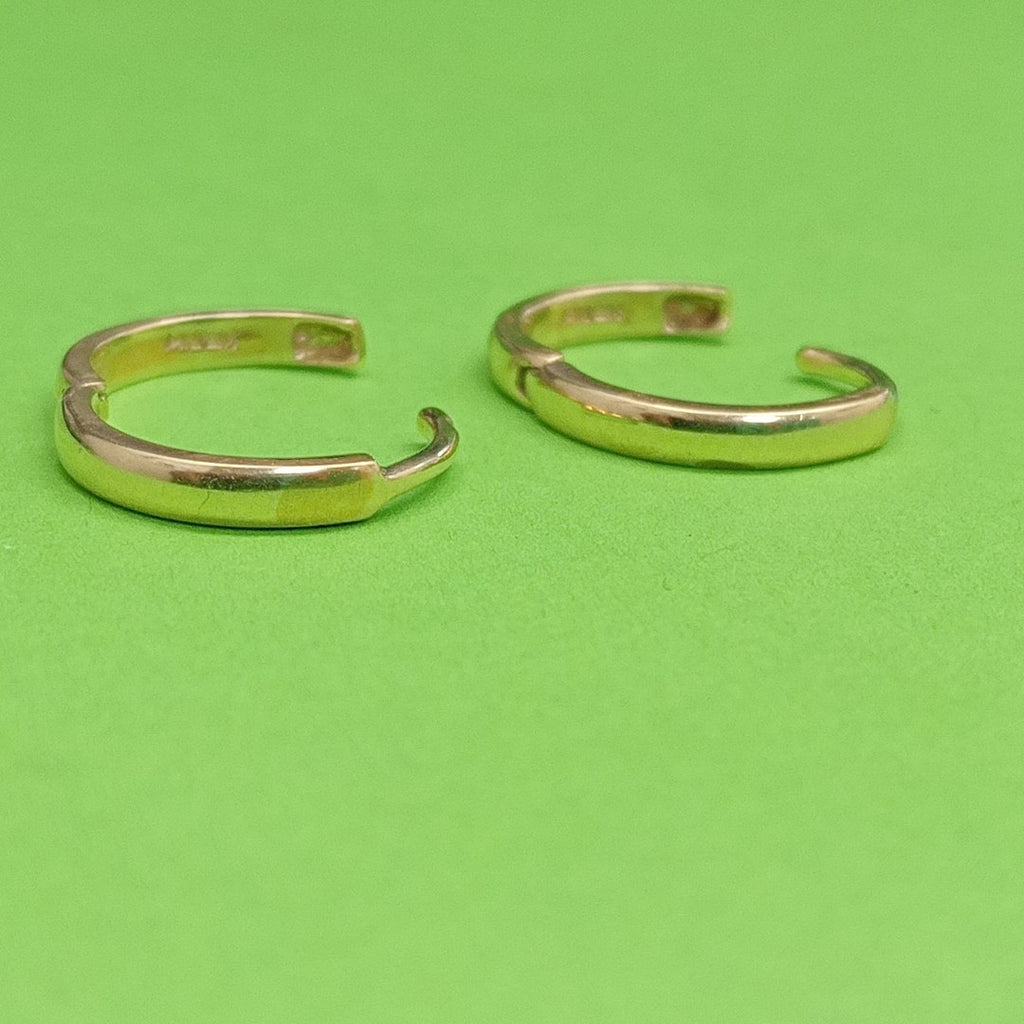 ARRACADAS PAR ORO BLANCO 14 K 2.4 GRMS (SEMINUEVO)