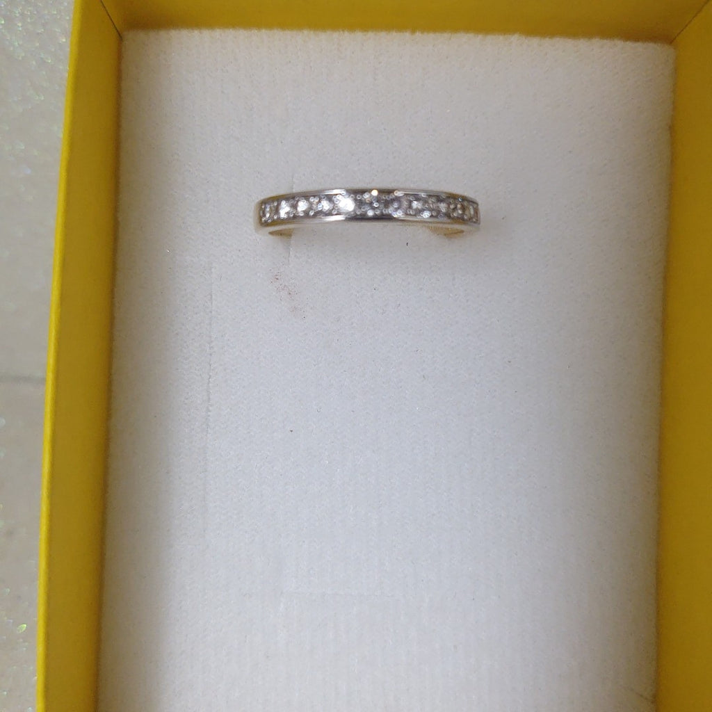 ANILLO ANILLITO C CIRCONIAS 14K 9 TALLA 2.4 GR (NUEVO)