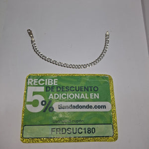 PULSERA ORO BLANCO 14 K 7.8 GRMS (SEMINUEVO)