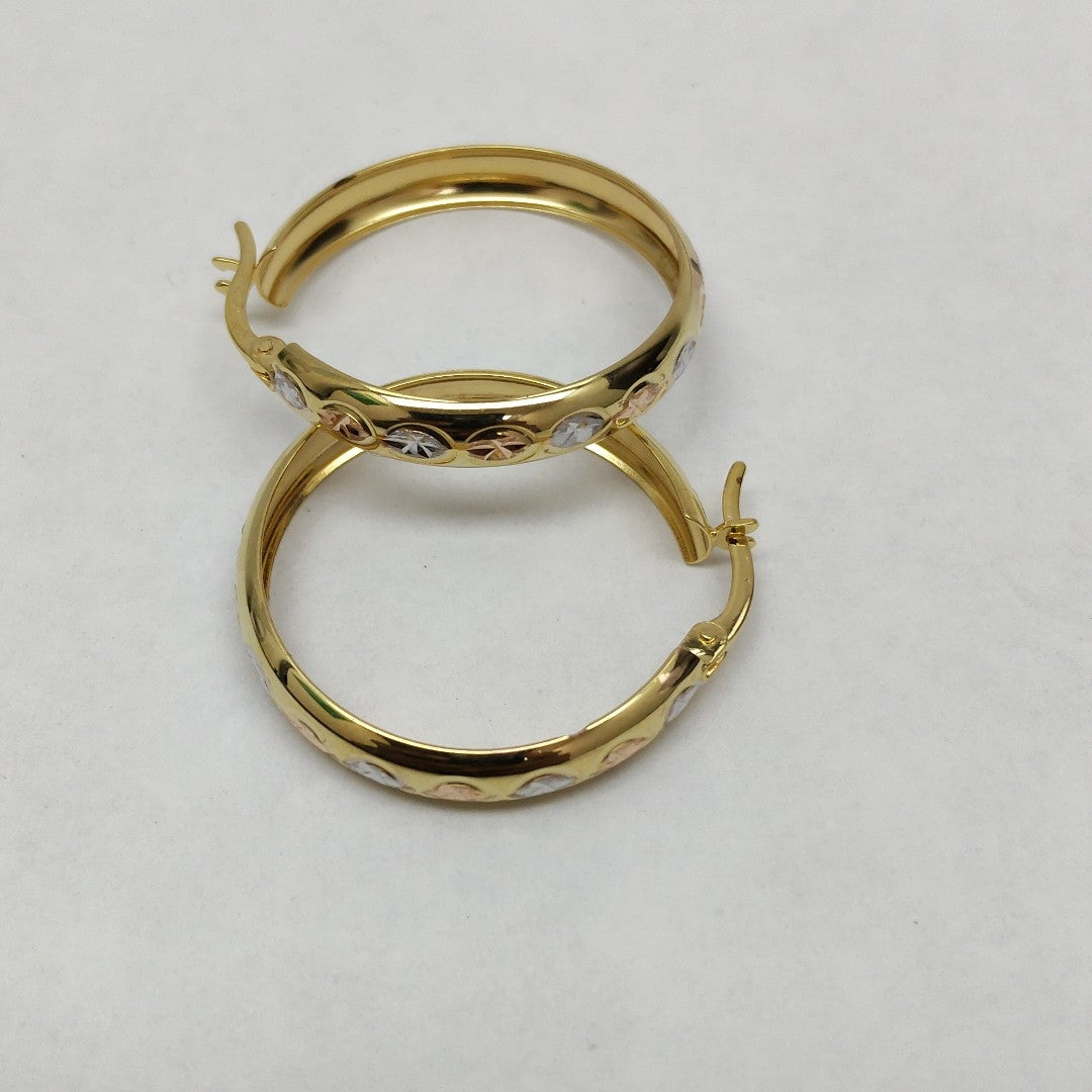 ARRACADAS PAR ORO 14 K 2.5 GRMS (SEMINUEVO)