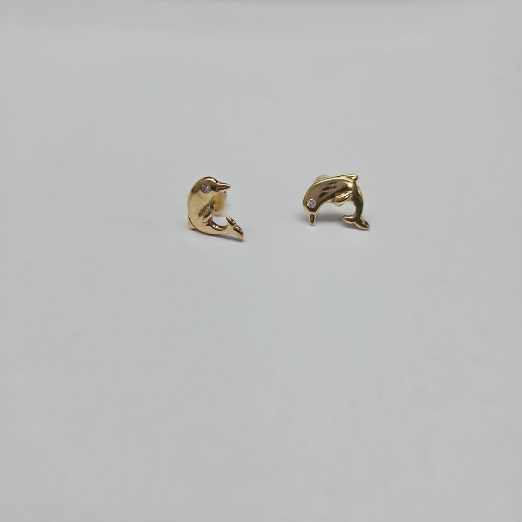 BROQUELES PAR ORO 14 K 1,30 GRMS (SEMINUEVO)
