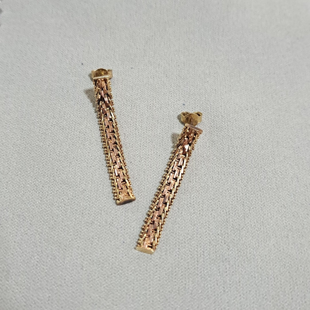 BROQUELES PAR ORO 14 K 4,40 GRMS (SEMINUEVO)