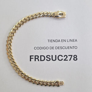PULSERA CABALLERO MONACO ORO 14K 11.4 (NUEVO)