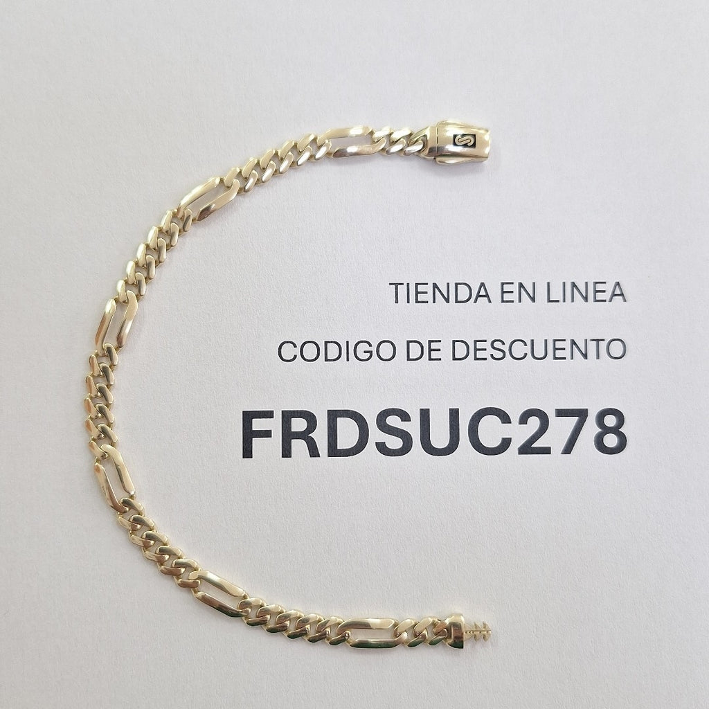 PULSERA MONACO ORO 14K 4.8 (NUEVO)