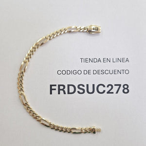 PULSERA MONACO ORO 14K 4.8 (NUEVO)