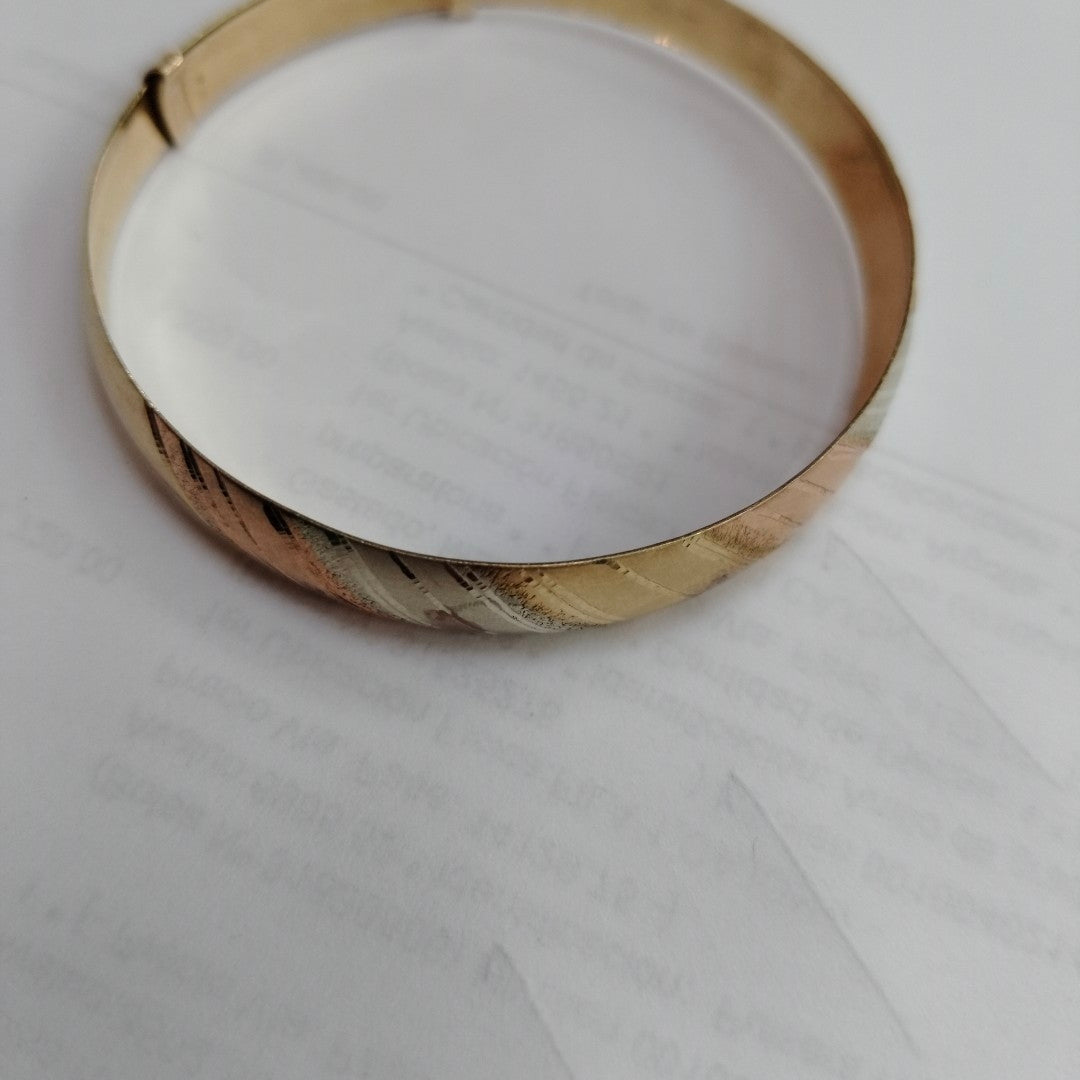PULSERA RIGIDA ORO 10 K 6,90 GRMS (SEMINUEVO)