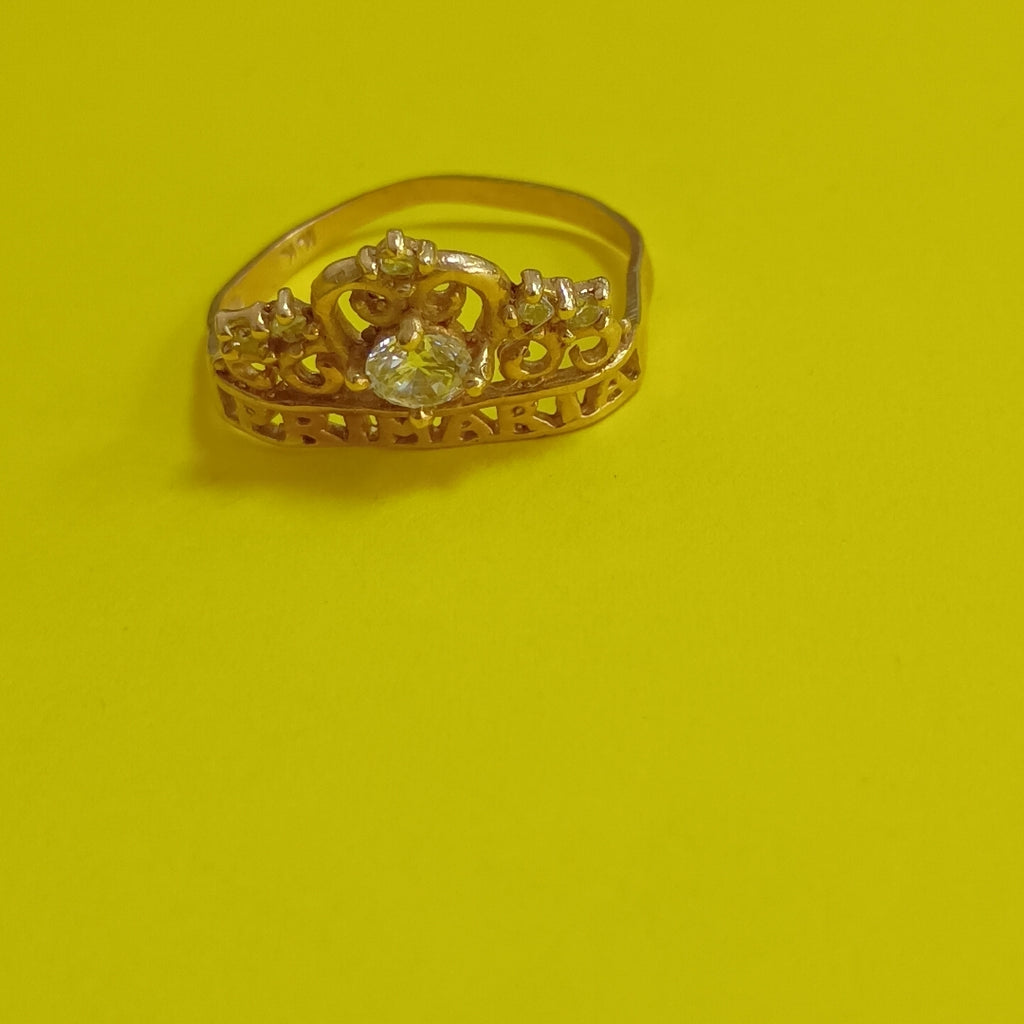 ANILLO ORO 10 K 1.7 GRMS (SEMINUEVO)