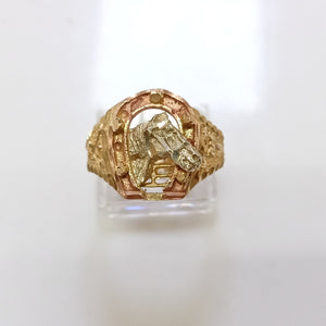 ANILLO ORO COMBINADO 8 K 7.7 GRMS (SEMINUEVO)