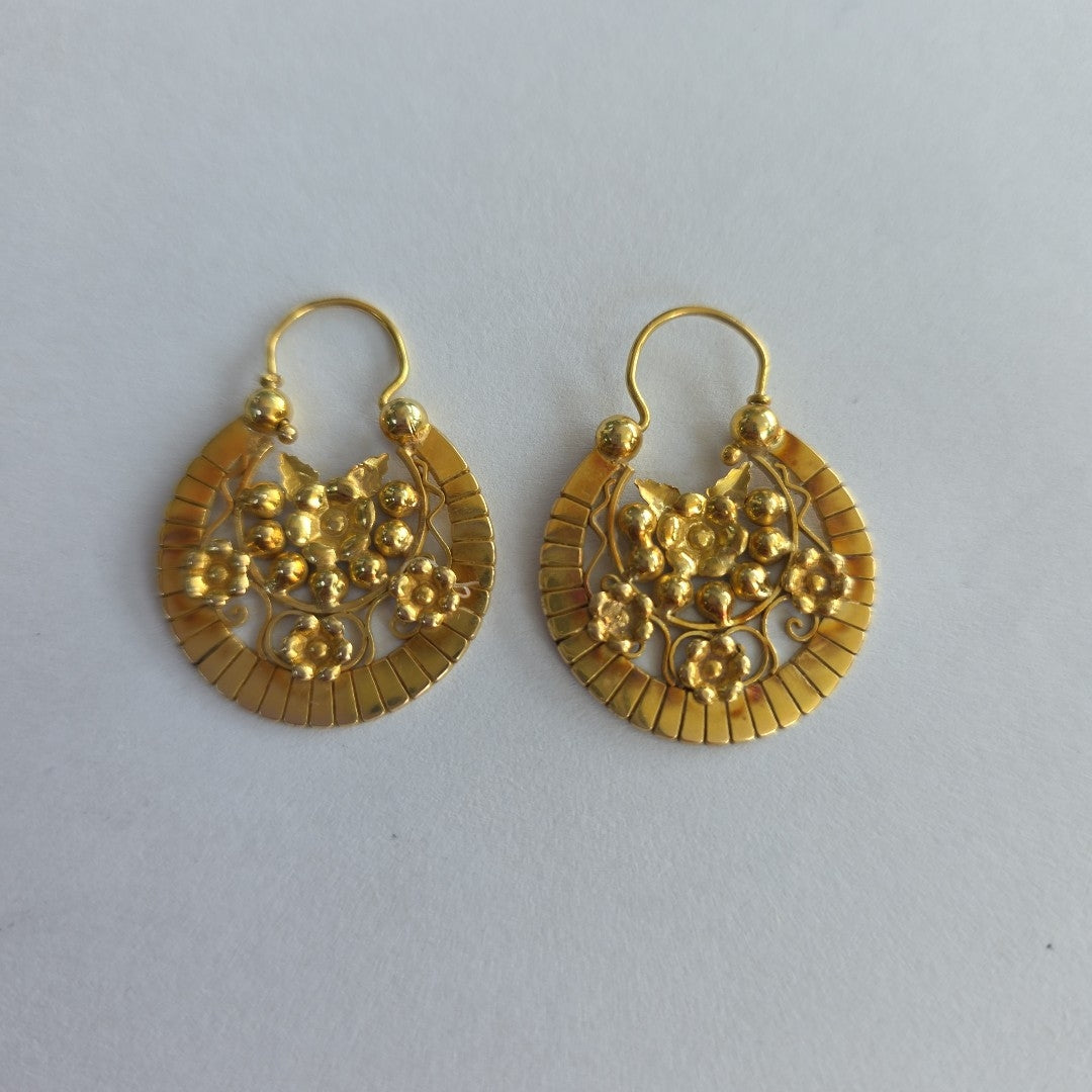 ARRACADAS PAR ORO 14 K 5,80 GRMS (SEMINUEVO)