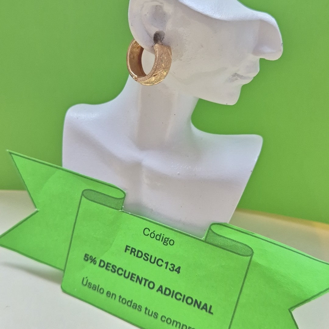 ARRACADAS PAR ORO 14 K 3,30 GRMS (SEMINUEVO)