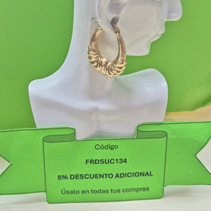 ARRACADAS PAR ORO 14 K 3,00 GRMS (SEMINUEVO)