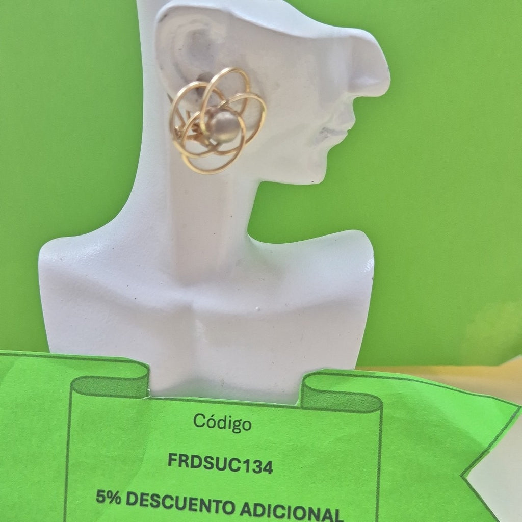 ARETES PAR ORO 10 K 4.1 GRMS (SEMINUEVO)