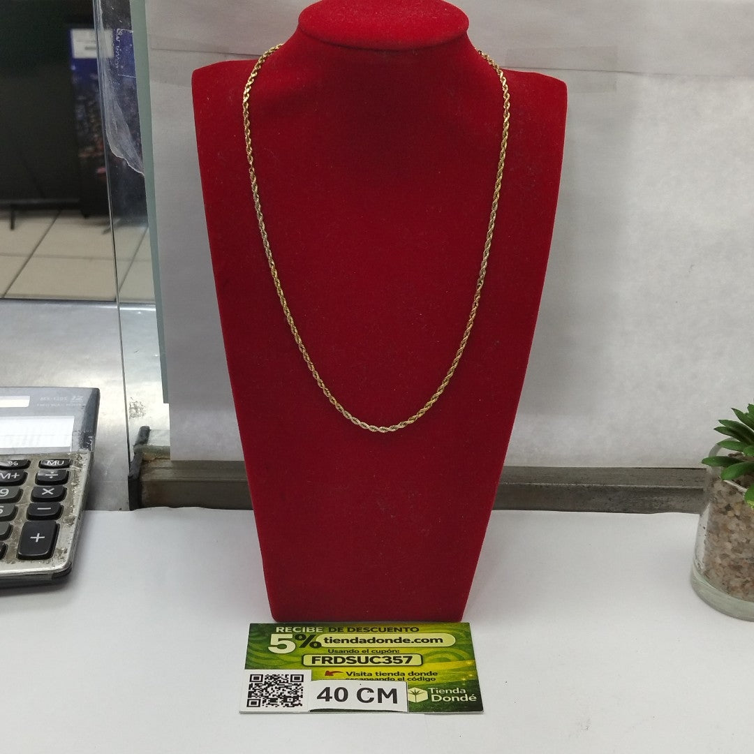 CADENA ORO, ORO COMBINADO 14 K 5.8 GRMS (SEMINUEVO)