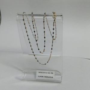 CADENA ORO COMBINADO 14 K 1.2 GRMS (SEMINUEVO)