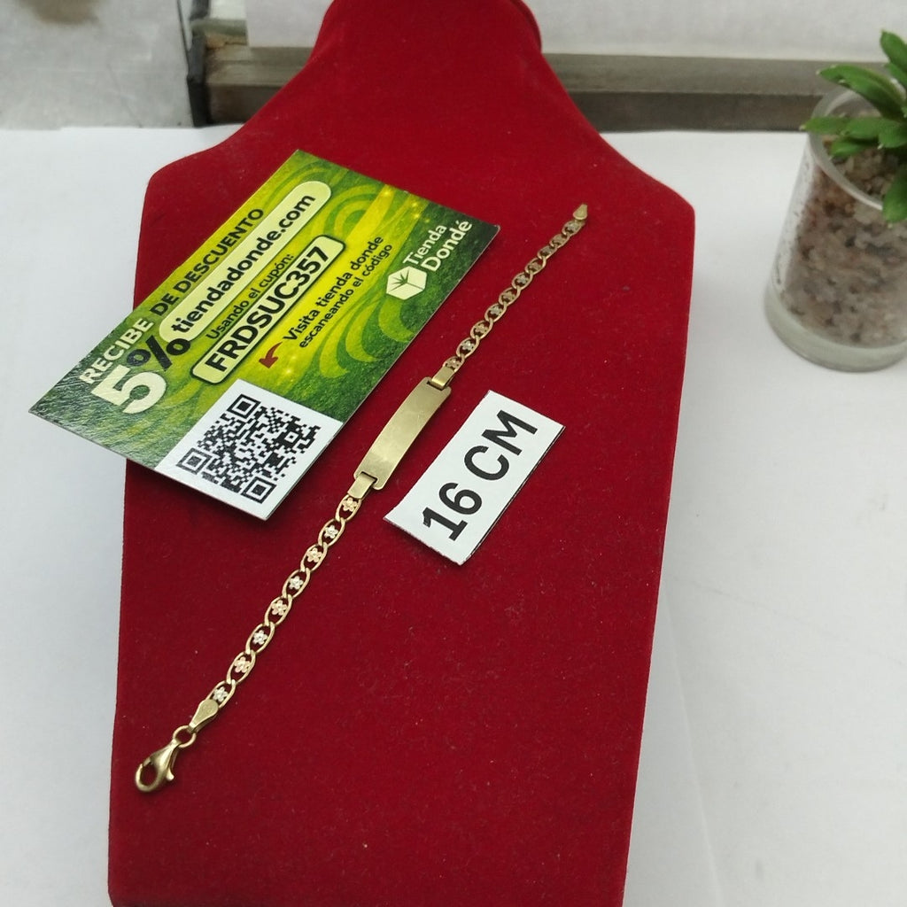 ESCLAVA ORO, ORO COMBINADO 14 K 3.6 GRMS (SEMINUEVO)