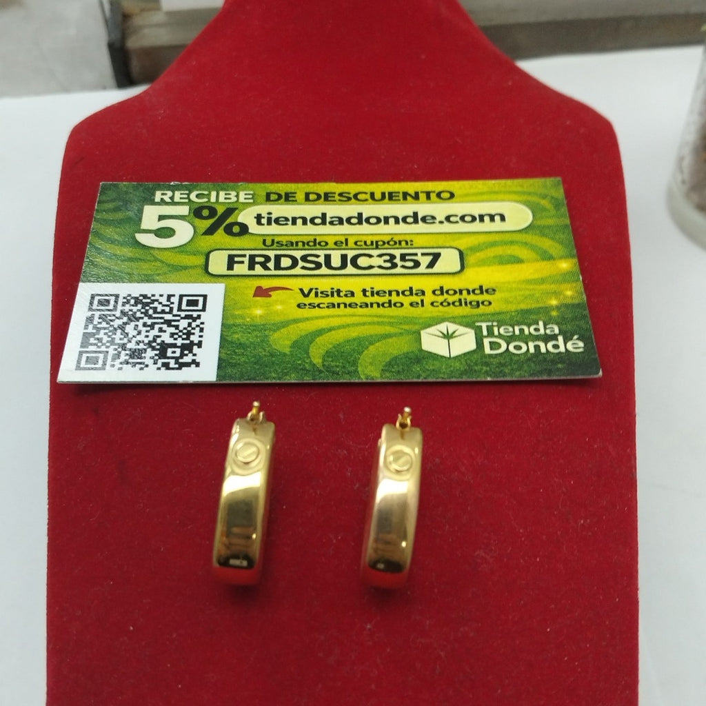 ARRACADAS PAR ORO 14 K 5.2 GRMS (SEMINUEVO)