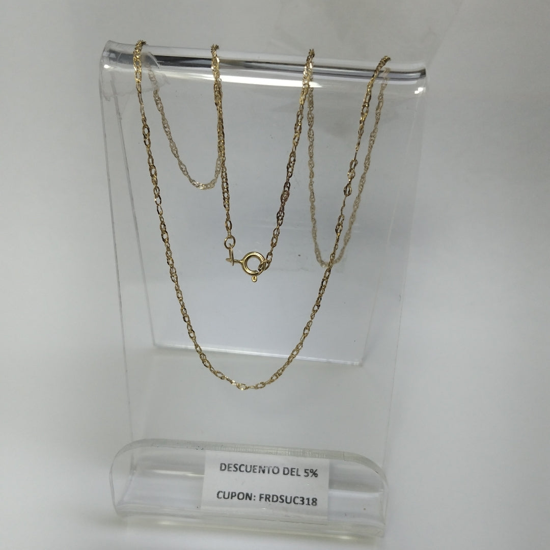 CADENA ORO 14 K 0.8 GRMS (SEMINUEVO)
