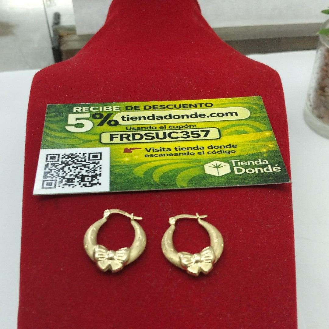 ARRACADAS PAR ORO 14 K 2 GRMS (SEMINUEVO)