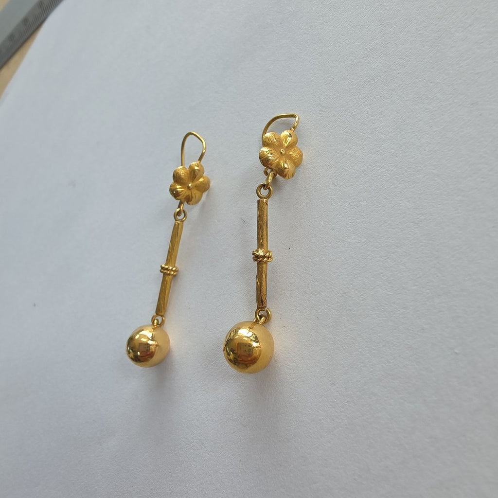 ARETES PAR ORO 14 K 2,90 GRMS (SEMINUEVO)