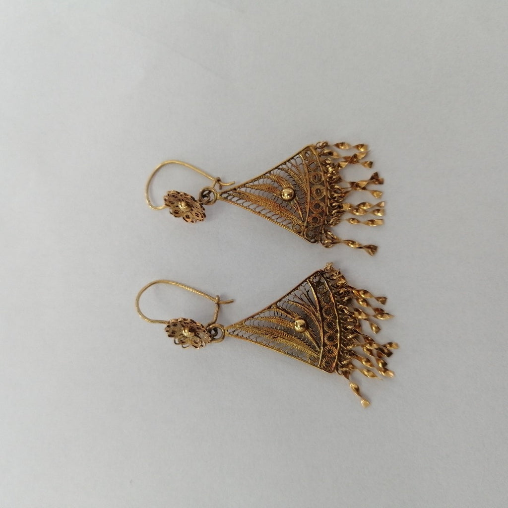 ARETES PAR ORO 8 K 3.2 GRMS (SEMINUEVO)