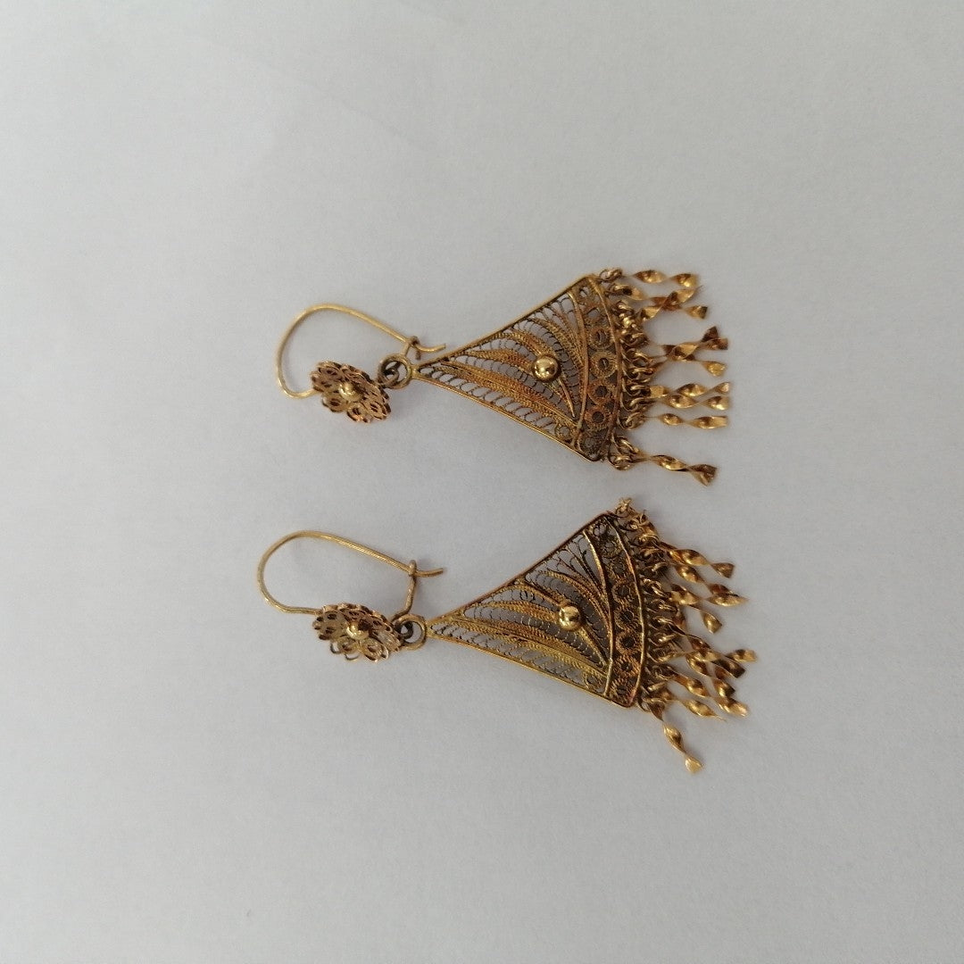ARETES PAR ORO 8 K 3.2 GRMS (SEMINUEVO)