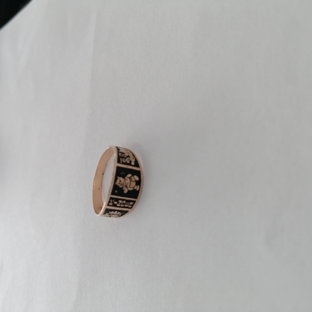 ANILLO DE GRADUACIÓN ORO 8 K 0.8 GRMS (SEMINUEVO)