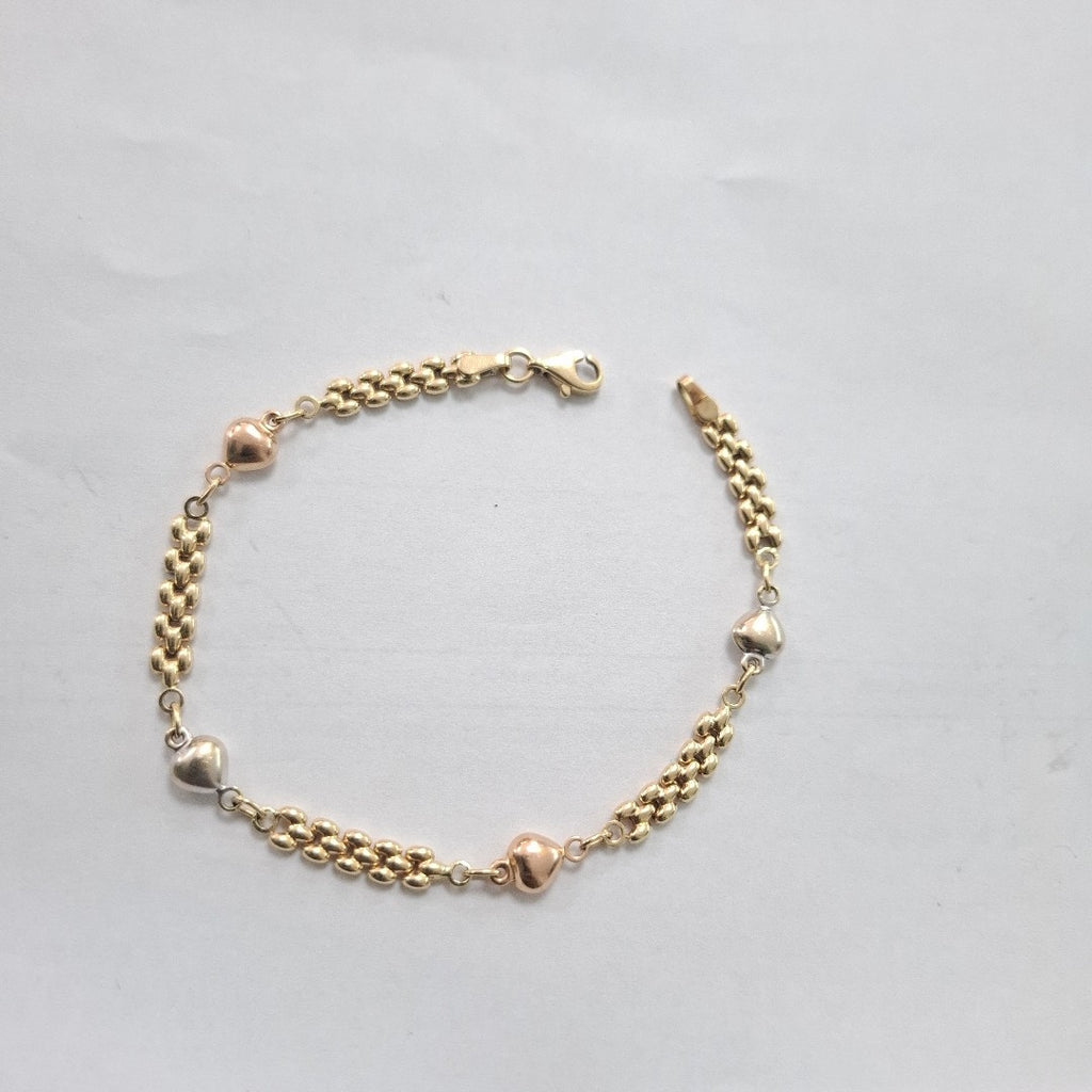 PULSERA ORO, ORO COMBINADO 14 K 3 GRMS (SEMINUEVO)