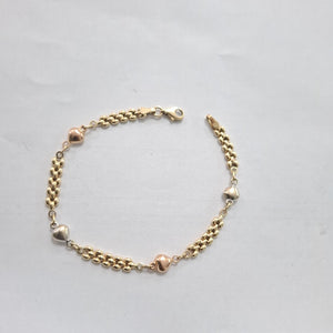 PULSERA ORO, ORO COMBINADO 14 K 3 GRMS (SEMINUEVO)