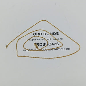 CADENA ORO 14 K 3.4 GRMS (SEMINUEVO)