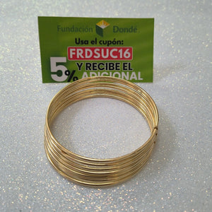 SEMANARIO DE PULSERAS ORO 14 K 10,50 GRMS (SEMINUEVO)