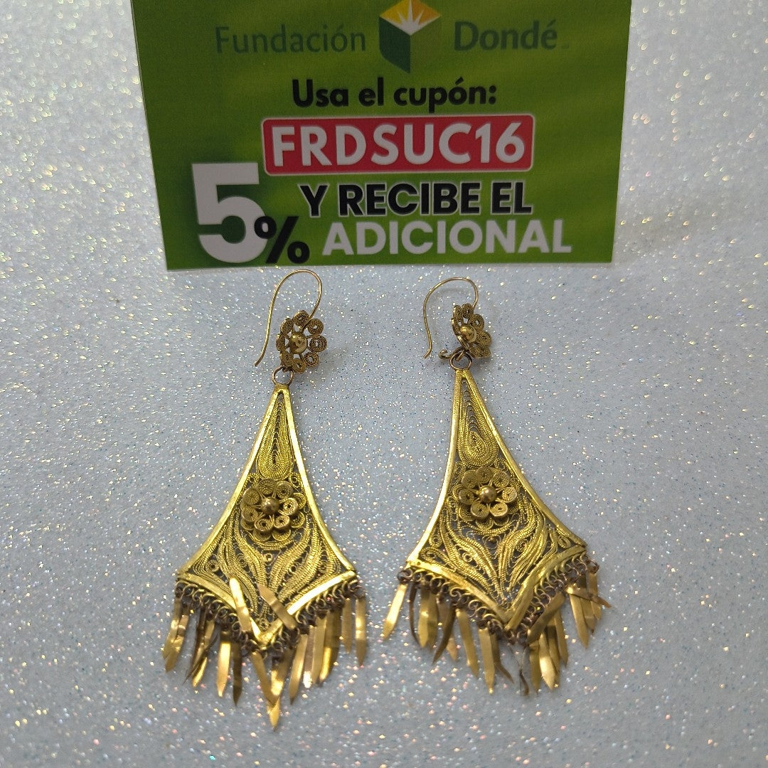 ARETES PAR ORO 10 K 7,20 GRMS (SEMINUEVO)