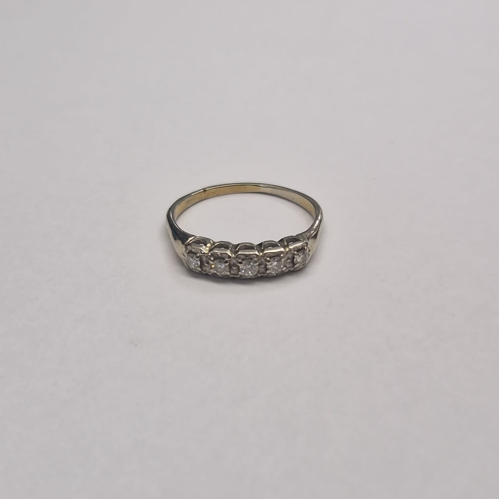 ANILLITO ORO BLANCO 14 K 2.1 GRMS (SEMINUEVO)