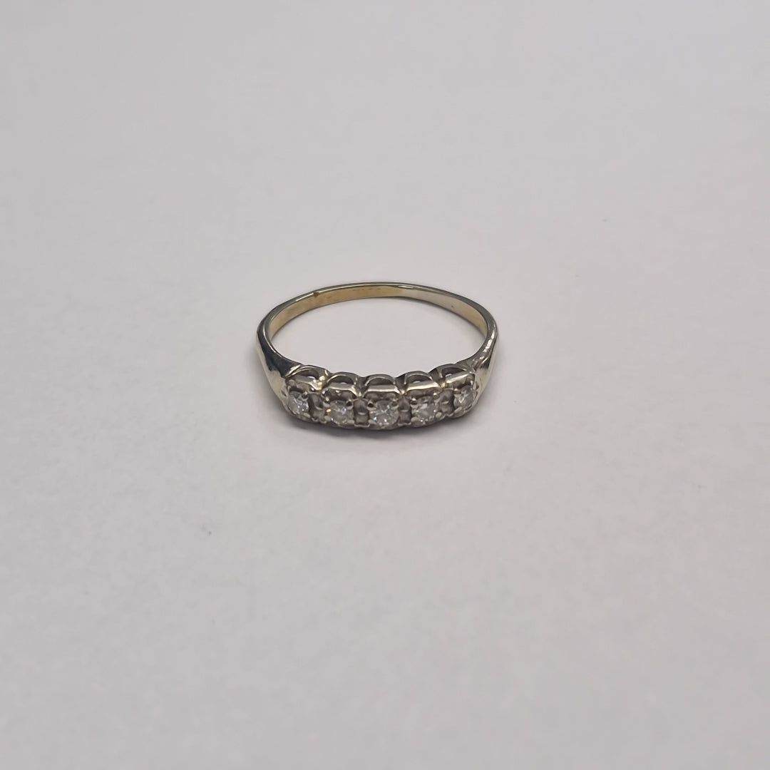 ANILLITO ORO BLANCO 14 K 2.1 GRMS (SEMINUEVO)