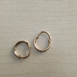 ARRACADAS PAR ORO 14 K 0.7 GRMS (SEMINUEVO)
