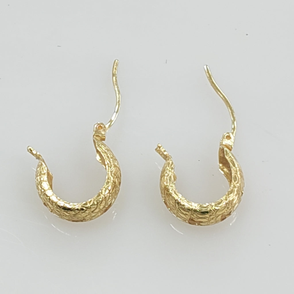 ARRACADAS PAR ORO 14 K 1.9 GRMS (SEMINUEVO)