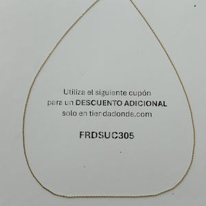 CADENA ORO 14 K 1,80 GRMS (SEMINUEVO)