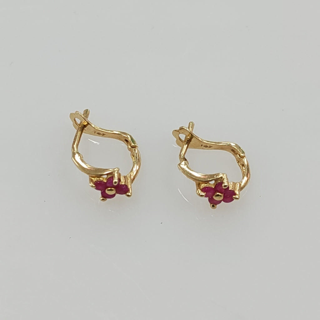 ARETES PAR ORO 14 K 1.3 GRMS (SEMINUEVO)