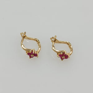 ARETES PAR ORO 14 K 1.3 GRMS (SEMINUEVO)